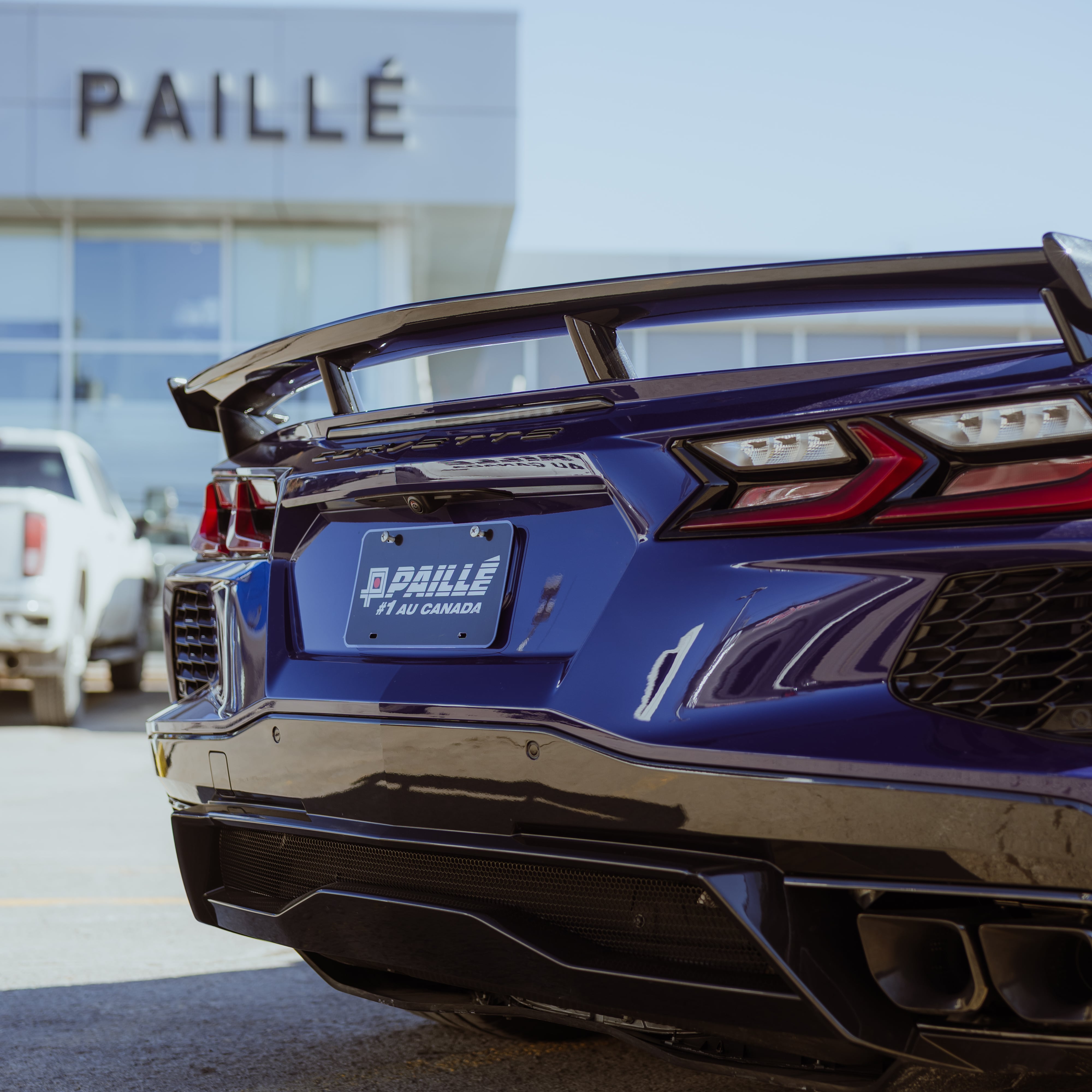 back blue corvette 3/4